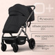 Миниатюра изображения товара Детская универсальная коляска Bubago Lotta Limited 3в1 / BG LTD-176-2 (черный)