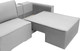 Миниатюра изображения товара Диван угловой KRONES Олимп 4 (велюр серый)