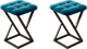 Миниатюра изображения товара Набор табуретов Памир Лофт F77 (2шт, синий/черная опора)