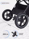 Миниатюра изображения товара Детская универсальная коляска MOWbaby Jasper 3 в 1 / MB022 (Beige)