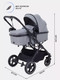 Миниатюра изображения товара Детская универсальная коляска MOWbaby Jasper 3 в 1 / MB022 (Grey)