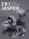 Миниатюра изображения товара Детская универсальная коляска MOWbaby Jasper 3 в 1 / MB022 (Grey)