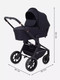 Миниатюра изображения товара Детская универсальная коляска MOWbaby Zoom Light 2 в 1 / RA086 (Black)