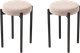 Миниатюра изображения товара Набор табуретов Памир Паоло F06 (2шт, светло-бежевый/черная опора)