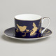 Миниатюра изображения товара Чашка с блюдцем Lefard Golden Birds 419-134