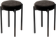 Миниатюра изображения товара Набор табуретов Памир Паоло F90 (2шт, черный/черная опора)