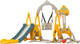 Миниатюра изображения товара Горка-комплекс UNIX Kids Funny Car с качелями и баскетбольной стойкой / ppslswbs160yel (желтый)