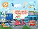Миниатюра изображения товара Музыкальная книга Abumba Fingerbook Какой бывает транспорт / ABU-FING-05, твердая обложка
