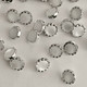 Миниатюра изображения товара Набор пуговиц Sentex PN-2-11.5 (12шт, белый/серебро)