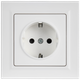 Миниатюра изображения товара Розетка IEK Brite BR-R14-16-K91-F (арктический белый)