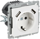 Миниатюра изображения товара Розетка IEK Brite BR-R14-16-U21-D21-K91 (арктический белый)