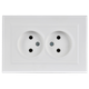 Миниатюра изображения товара Розетка IEK Brite BR-R20-10-K91-F (арктический белый)
