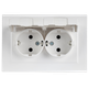 Миниатюра изображения товара Розетка IEK Brite BR-R26-16-44-K91-F (арктический белый)