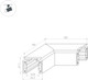 Миниатюра изображения товара Коннектор для трековой системы Arlight MAG-ORIENT-CON-2620-L90 WH / 037322