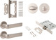 Миниатюра изображения товара Комплект дверной фурнитуры Code Deco Slim H-40136-A-NISM с фиксатором (никель супер матовый)