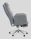 Миниатюра изображения товара Кресло офисное TopChairs Solid с оттоманкой / DD-004-OT серый