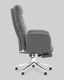Миниатюра изображения товара Кресло офисное TopChairs Solid с оттоманкой / DD-004-OT серый
