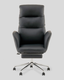 Миниатюра изображения товара Кресло офисное TopChairs Solid с оттоманкой / DD-004-OT (черный)