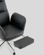 Миниатюра изображения товара Кресло офисное TopChairs Solid с оттоманкой / DD-004-OT (черный)