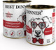 Миниатюра изображения товара Влажный корм для собак Best Dinner Premium Меню №3 с говядиной и кроликом (340г)