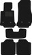 Миниатюра изображения товара Комплект ковриков для авто Alicosta 0202_1_PR-6 для BMW 3 Gran Turismo VI хэтчбек 5дв/F34 2013-2020 (ворс, черный)