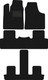 Миниатюра изображения товара Комплект ковриков для авто Alicosta 2167_1_PR-6 для Aito M7 I SUV/гибрид +3ряд 2022-н.в. (ворс, черный)