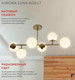 Миниатюра изображения товара Люстра INhome Aurora Luna-6G9-LT 6xG9 / 4690612062754
