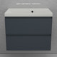 Миниатюра изображения товара Тумба под умывальник Symbolite Манхэттен 70 Plus 2 ящика (подвесная, графит)