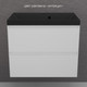 Миниатюра изображения товара Тумба под умывальник Symbolite Манхэттен 80 Plus 2 ящика (подвесная, белый матовый)