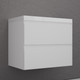 Миниатюра изображения товара Тумба под умывальник Symbolite Манхэттен 80 Plus 2 ящика (подвесная, белый матовый)