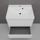 Миниатюра изображения товара Тумба под умывальник Symbolite Манхэттен 60 Plus 2 ящика (подвесная, белый матовый)