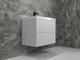 Миниатюра изображения товара Тумба под умывальник Symbolite Стокгольм 70 Classic Push 2 ящика (подвесная, белый рифленый софт)