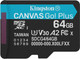 Миниатюра изображения товара Карта памяти Kingston SDCG4/64GB micro SDXC Canvas Go Plus