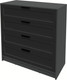 Миниатюра изображения товара Комод Интерлиния Концепт Тренд КТ-К100 (антрацит/черный)