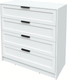 Миниатюра изображения товара Комод Интерлиния Концепт Тренд КТ-К100 (белый платинум/белый)