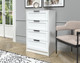 Миниатюра изображения товара Комод Интерлиния Концепт Тренд КТ-К60 (белый платинум/белый)