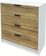 Миниатюра изображения товара Комод Интерлиния Концепт Тренд КТ-К100 (белый платинум/дуб вотан)