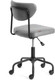 Миниатюра изображения товара Кресло офисное Tetchair Slim (иск. замша, серый)