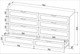 Миниатюра изображения товара Комод Интерлиния Концепт Тренд КТ-К197 (белый платинум/индиго)