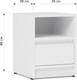 Миниатюра изображения товара Прикроватная тумба Eligard Brighton 1S1N (белый)