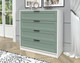 Миниатюра изображения товара Комод Интерлиния Концепт Тренд КТ-К100 (белый платинум/мята)