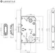 Миниатюра изображения товара Защелка врезная Lockstyle  М411C ET (с ответной планкой NBM)