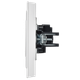 Миниатюра изображения товара Розетка IEK Brite BR-R10-10-K91-F (арктический белый)