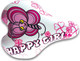 Миниатюра изображения товара Сиденье для велосипеда DDK 1216 Happy girl (белый/розовый)
