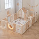 Миниатюра изображения товара Игровой манеж UNIX Kids DeLuxe House 180x200 / pplxswh200wc (Camel)