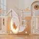 Миниатюра изображения товара Игровой манеж UNIX Kids DeLuxe House&Storage 150x180 / pplxswhs180wc (Camel)