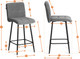 Миниатюра изображения товара Стул барный Tetchair Medeo Полубарный (велюр, серый)