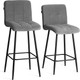 Миниатюра изображения товара Стул барный Tetchair Medeo Полубарный (велюр, серый)