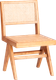 Миниатюра изображения товара Стул Tetchair Loki дерево вяз/ротанг 51x44x86 (груша №3)