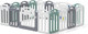 Миниатюра изображения товара Игровой манеж UNIX Kids Simple 188x151 Color / ppsi14ggw